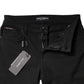 Black Cotton Mid Waisted Skinny Denim Jeans