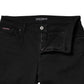 Black Cotton Mid Waisted Skinny Denim Jeans