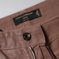 Brown Cotton High Waist Tapered Denim Jeans