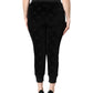 Black All-Over DG Logo Print Jogger Pants
