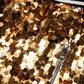 Metallic Gold DG Logo Sequined Jogger Pants
