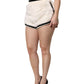White Faux Fur High Waisted Hot Pants Short