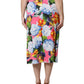 Multicolor Floral High Waist Midi Skirt