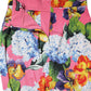 Multicolor Floral High Waist Midi Skirt