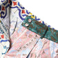 Multicolor Cotton Patchwork Hot Pants Shorts