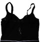 Black Lace Branded Elastic Lingerie Bodysuit Underwear