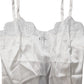 Top White Satin Lace Tank Lingerie Underwear