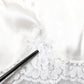 Top White Satin Lace Tank Lingerie Underwear
