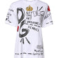 White Short-Sleeved Printed Jersey T-shirt