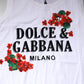 White Floral Printed Cotton Sleeveless T-shirt