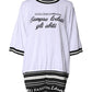 White Cotton DG Fashion Crew Neck Tee T-shirt