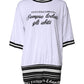 White Cotton DG Fashion Crew Neck T-shirt