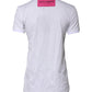 White Cotton Logo Print Round Neck T-shirt