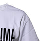 White Bellissima Cotton Crew Neck T-shirt