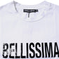 White Bellissima Cotton Crew Neck T-shirt