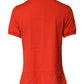 Red Floral Embroidery Cotton Crew Neck T-shirt