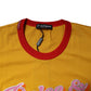 Yellow Printed Cotton Short Sleeves T-shirt