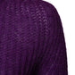 Violet Knitted Long Sleeves Round Neck Sweater