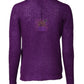 Violet Knitted Long Sleeves Round Neck Sweater