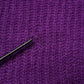 Violet Knitted Long Sleeves Round Neck Sweater