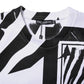 White Black Zebra Print Sweatshirt Sweater