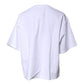 White Bellissima Cotton Crew Neck T-shirt