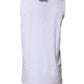 White Cotton Anchor Chain Embroidery Tank Top