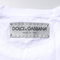 White Cotton Printed Round Neck Top T-shirt