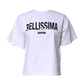 White Bellissima Cotton Crew Neck T-shirt