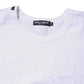 White Cotton Crew Neck Cropped Top T-shirt