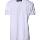 White Printed Cotton Round Neck Top T-shirt