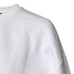 White Cotton Blend 3/4 Sleeves Blouse Top