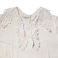 Cream Floral Lace Long Sleeves Blouse Top