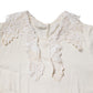 Cream Floral Lace Long Sleeves Blouse Top