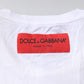 White Cotton DG Floral Embroidered Top T-shirt