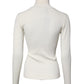 Cream Long Sleeves Turtleneck Slim Sweater