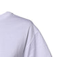 White Printed Round Neck Top Cotton T-shirt