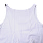 White Cotton Sleeveless Round Neck Tank Top