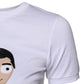 White #DGFAMILY Embroidery Cotton T-shirt