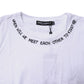 White Cotton Sleeveless Printed Tank T-shirt