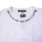 White Cotton Sleeveless Printed Tank T-shirt