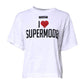 White Printed Round Neck Top Cotton T-shirt