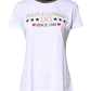 White Printed Round Neck Top Cotton T-shirt