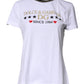 White Printed Round Neck Top Cotton T-shirt