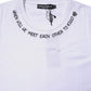 White Cotton Sleeveless Printed Tank T-shirt