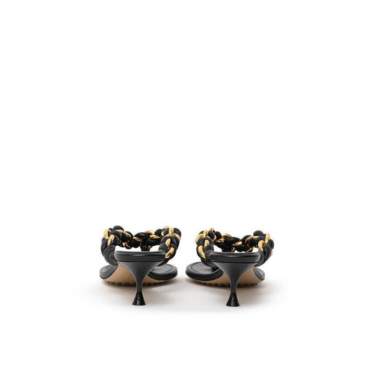 Black Leather Sandal