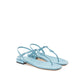 Blue Patent Leather Sandal
