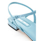 Blue Patent Leather Sandal