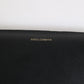 Black Blue Exotic Leather Embossed Continental Wallet