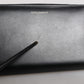 Black Blue Exotic Leather Embossed Continental Wallet